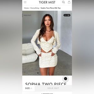 Sopha Two Piece Top - Tiger Mist